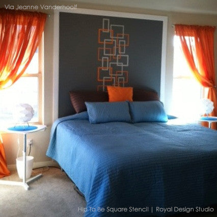 Hip To Be Square Stencil