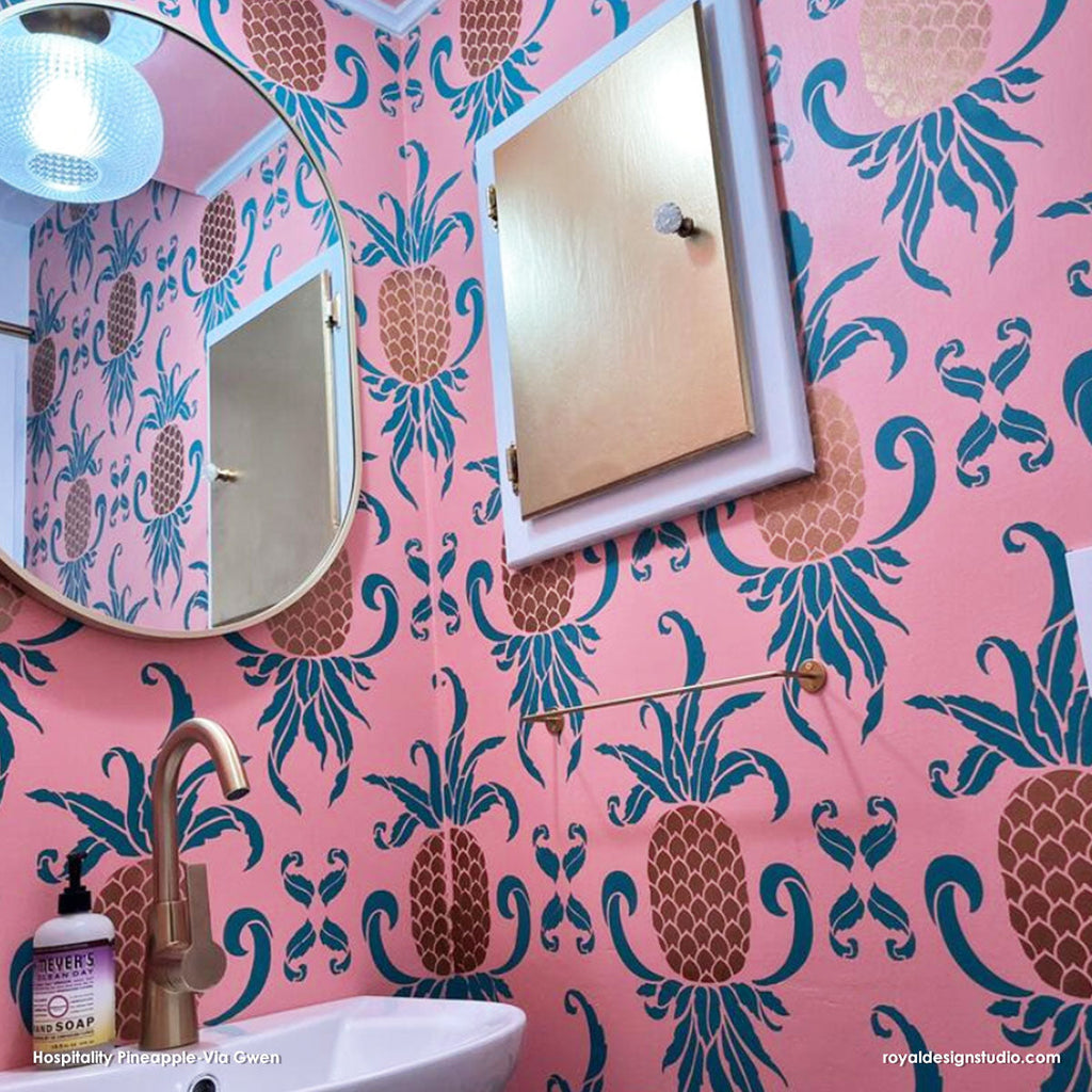 Hospitality Pineapple Stencil