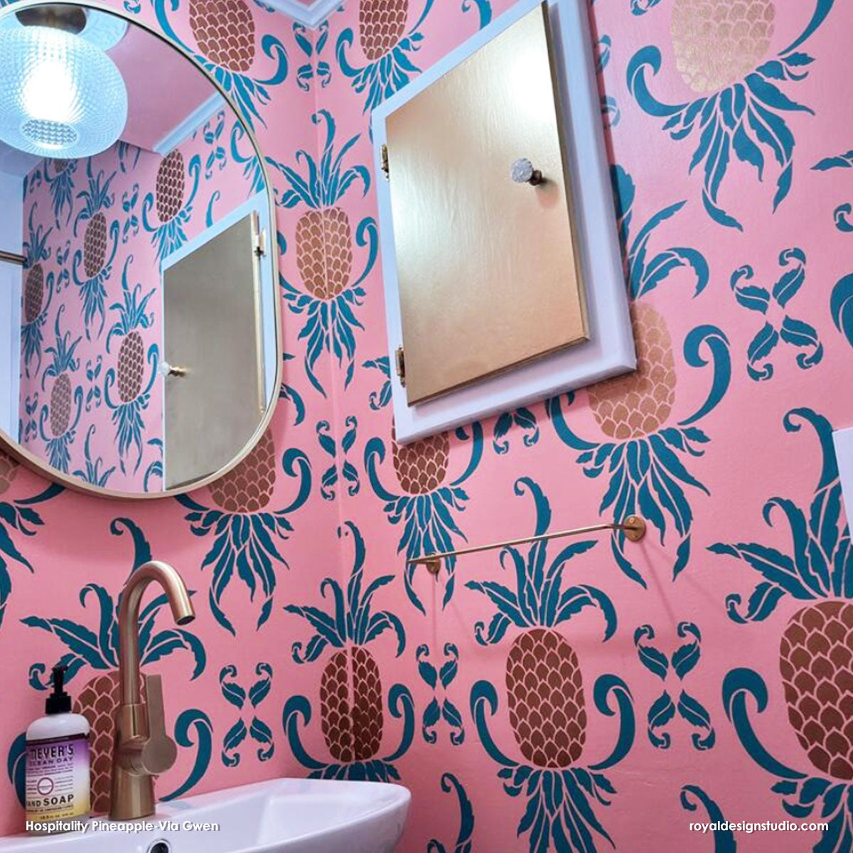 Hospitality Pineapple Stencil