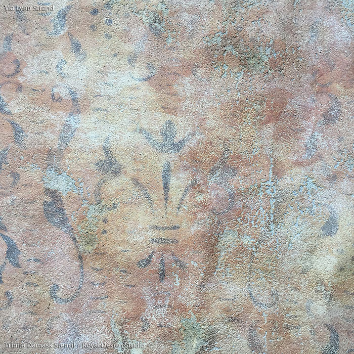 Trinita Alison Woolley Damask Wall Stencil