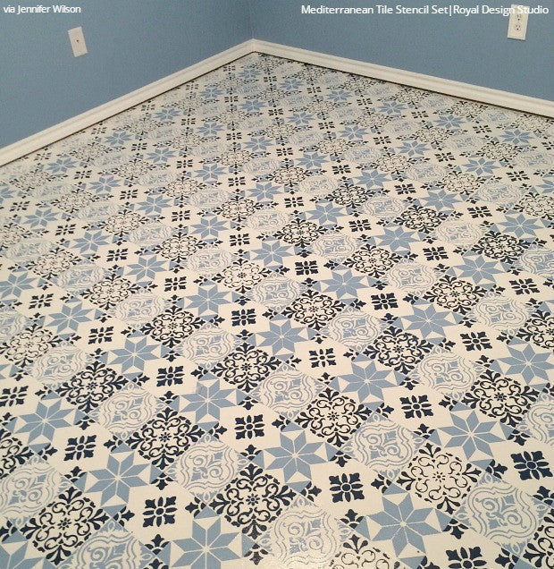 Mediterranean Tile Stencil Set