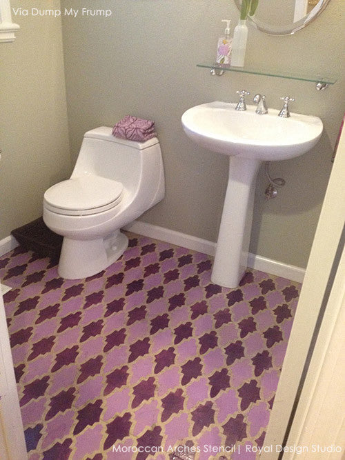 Moroccan Arches Allover Wall Stencil