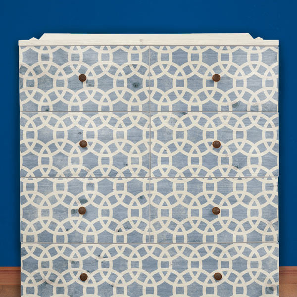 Meknes Circles Moroccan Furniture Stencil