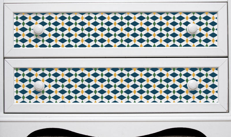 Zelij Diamonds Moroccan Stencil