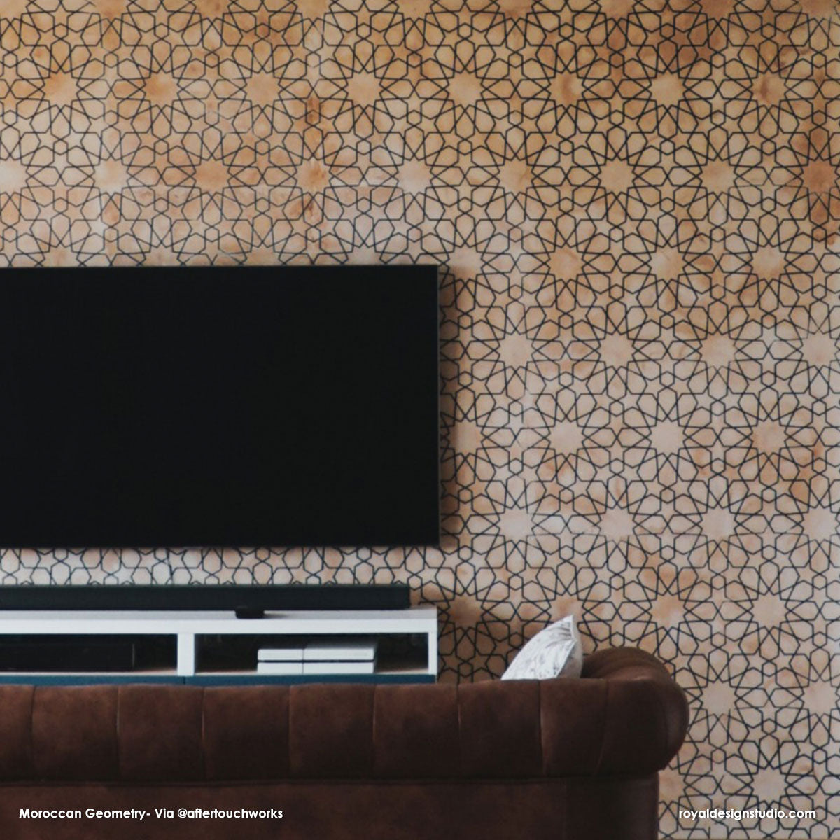 Moroccan Geometry Stencil