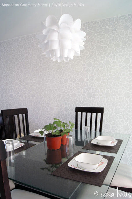 Moroccan Geometry Stencil
