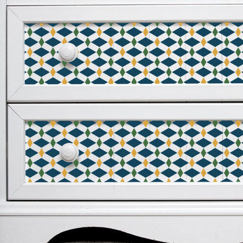 Zelij Diamonds Moroccan Stencil