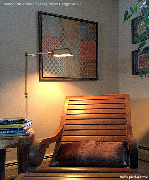 Moroccan Arches Furniture Stencil