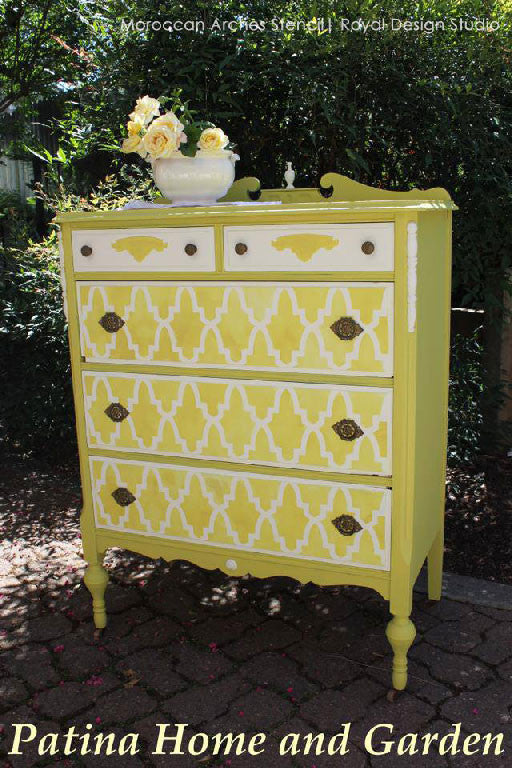 Moroccan Arches Allover Wall Stencil