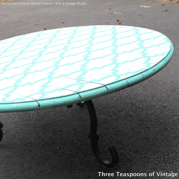 Moroccan Arches Allover Wall Stencil