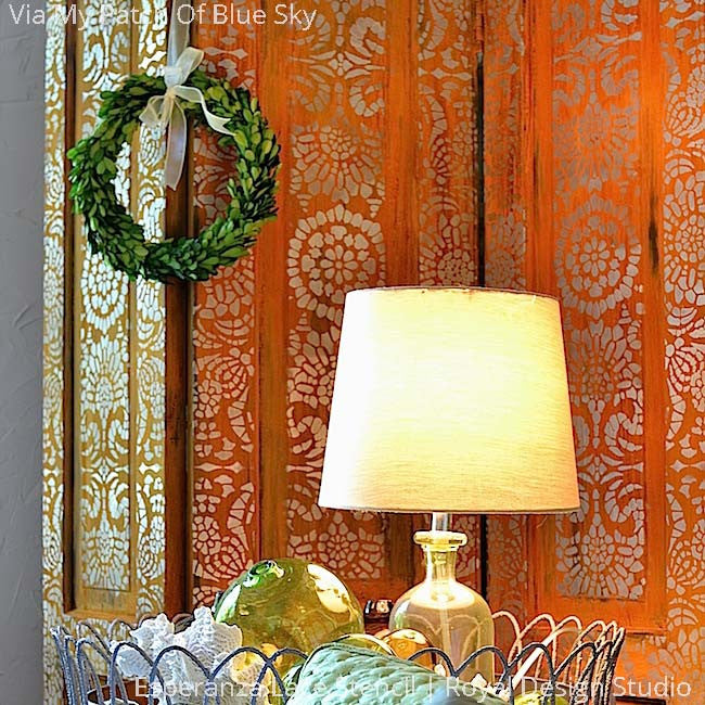Esperanza Lace Tile Stencil