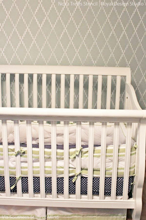 Nova Trellis Wall Stencil