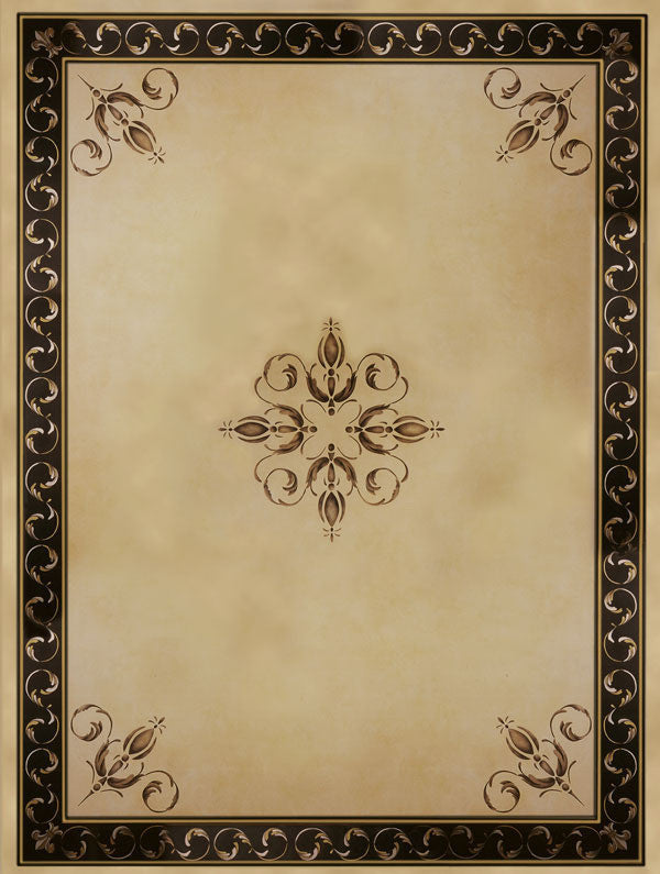 Palazzo Scroll Border Stencil