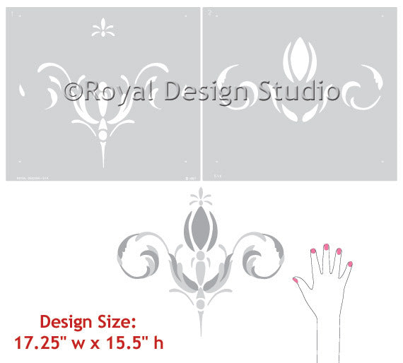 Palazzo Centerpiece Ceiling Stencil
