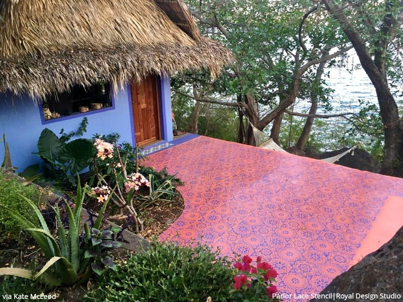 Parlor Lace Wall Stencil