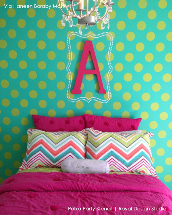Polka Party Wall Stencil