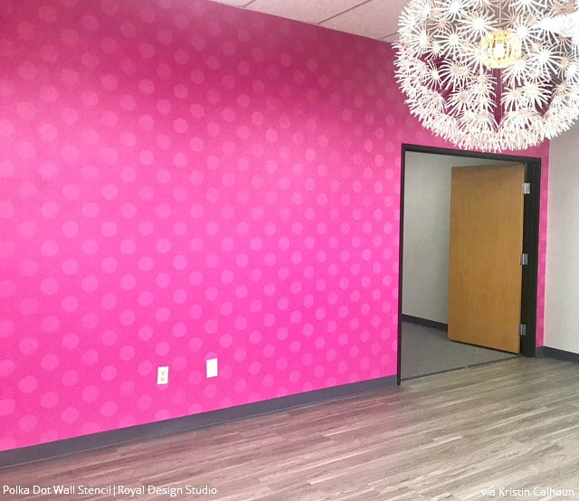 Polka Party Wall Stencil