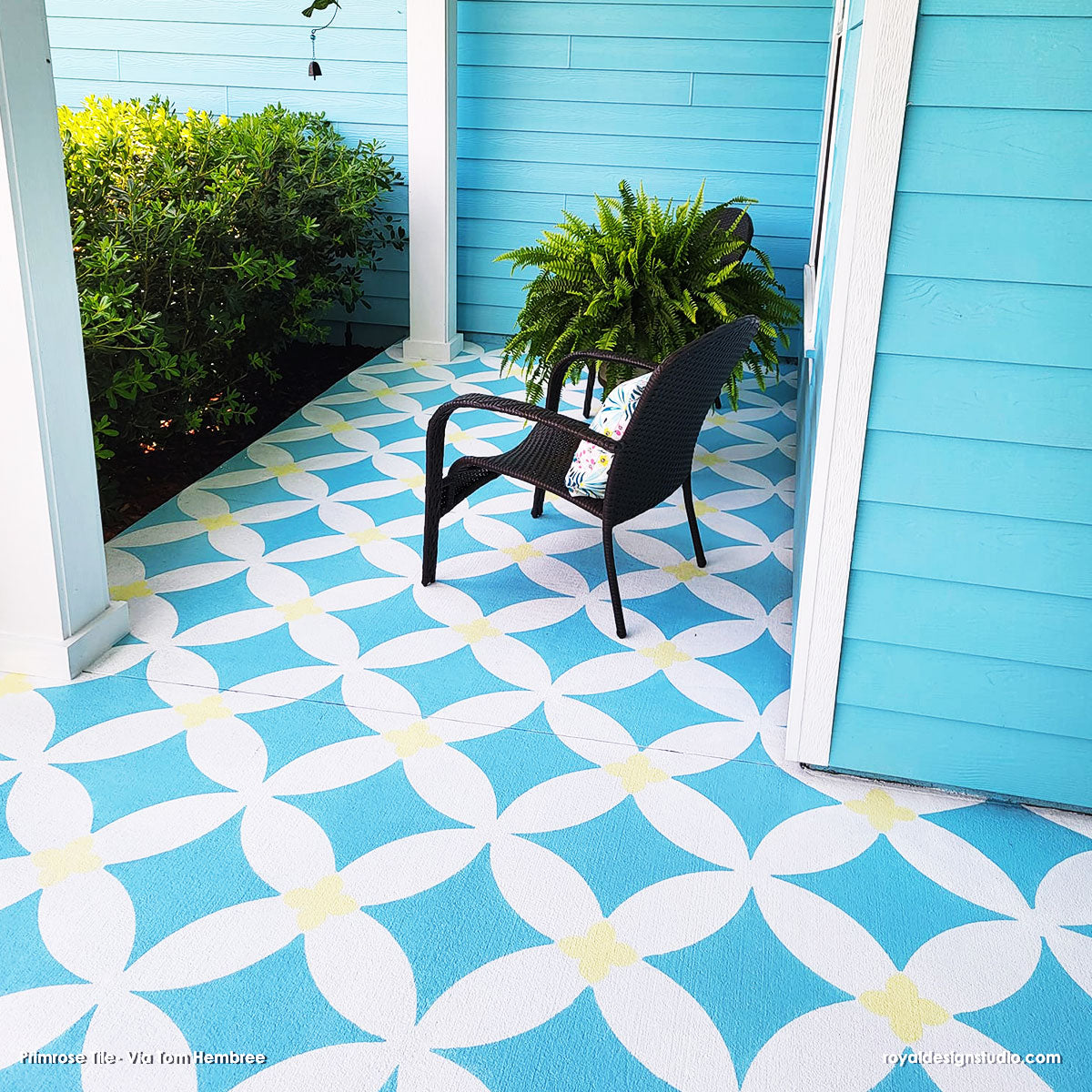 Primrose Tile Stencil