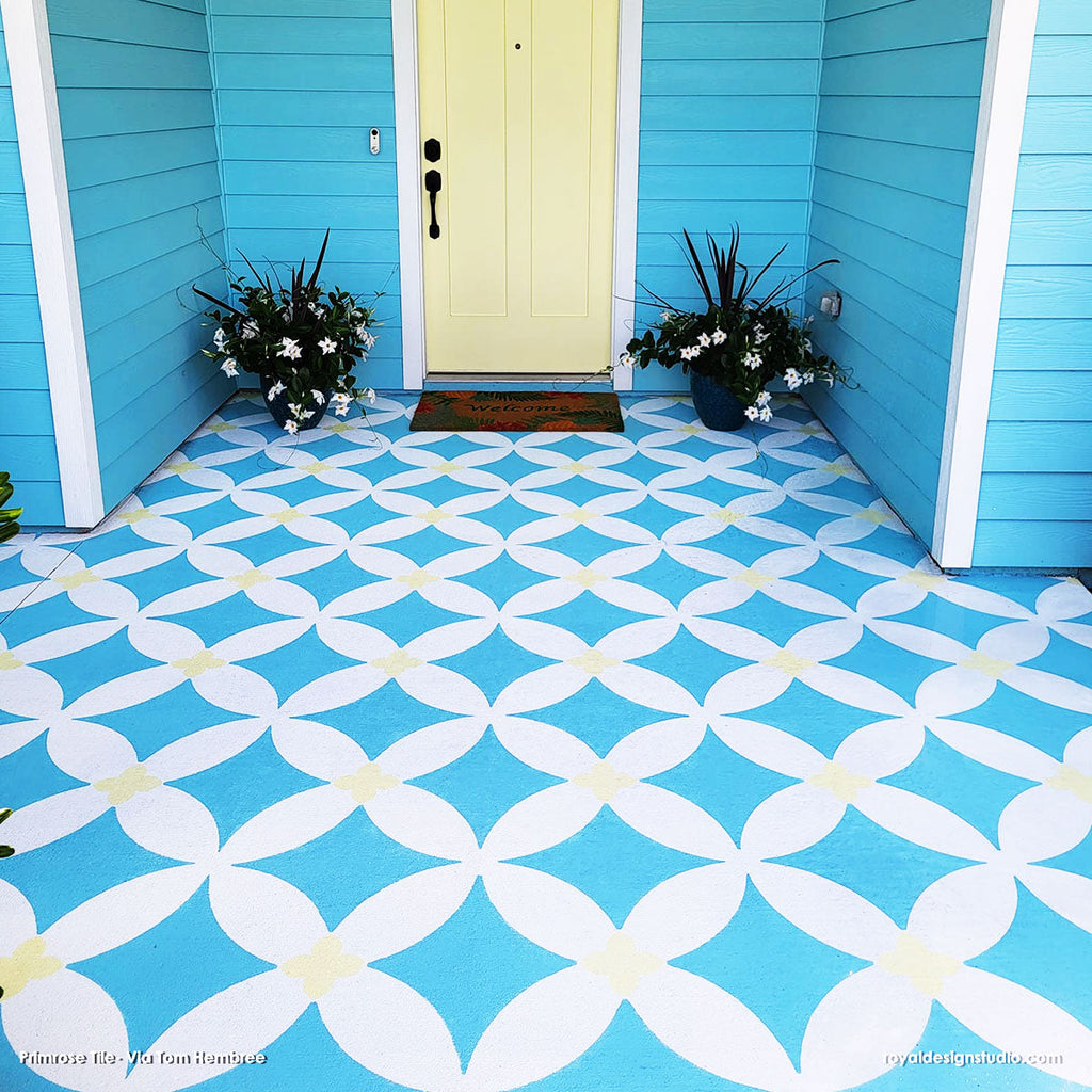 Primrose Tile Stencil