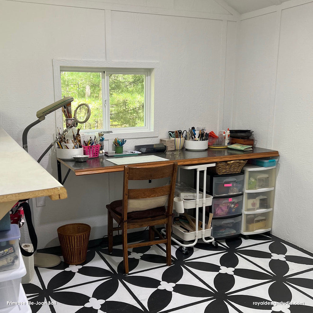 Primrose Tile Stencil