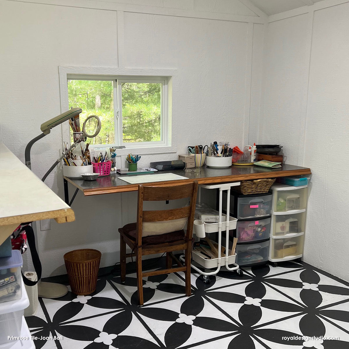 Primrose Tile Stencil