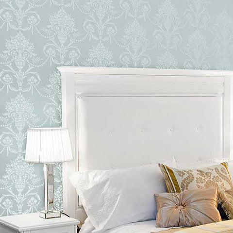 Vase & Pearls Allover Wall Stencil