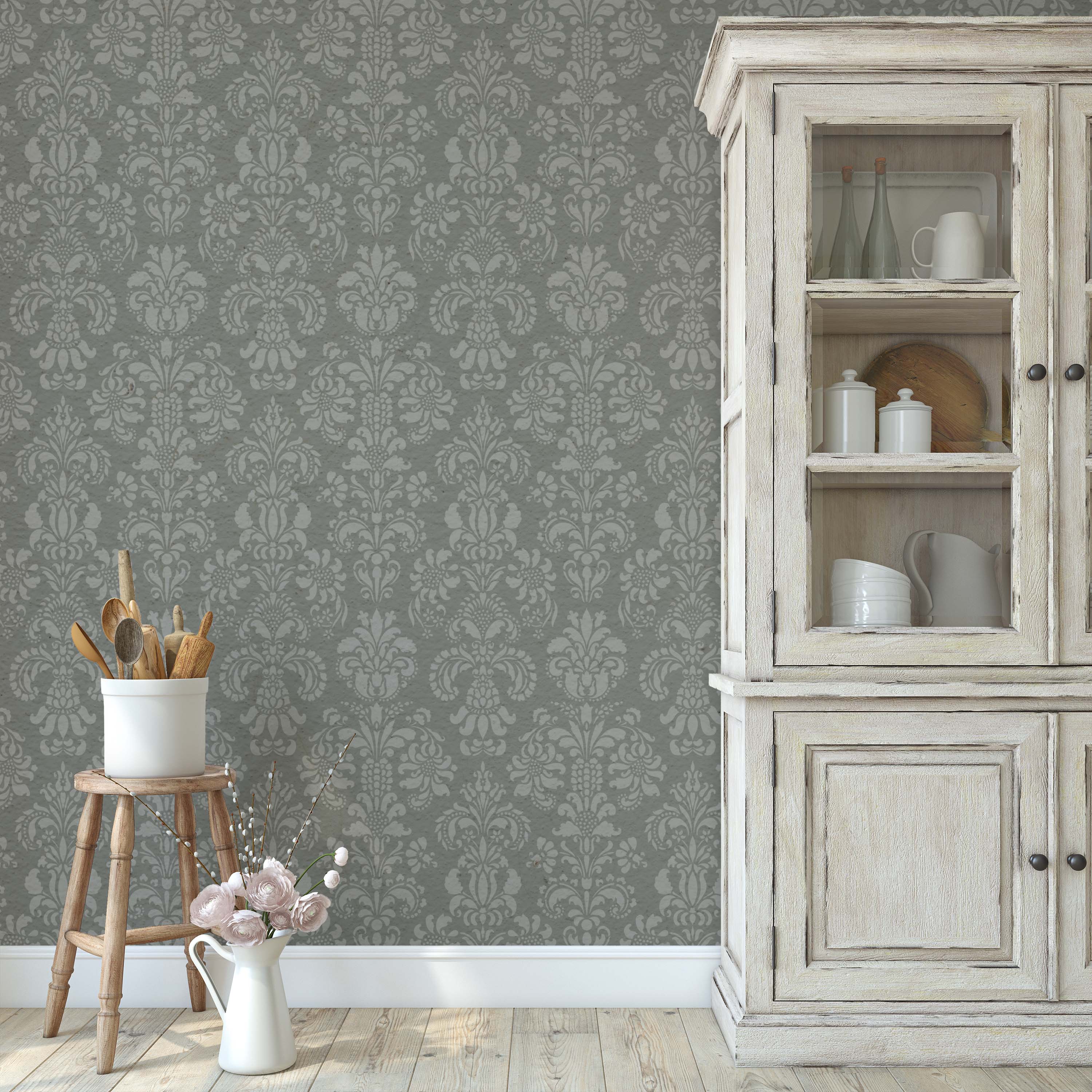 Delicate Floral Wall Stencil