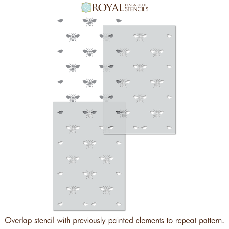 The Buzz Allover Bee Stencil