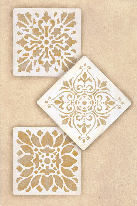 Renaissance Tile Stencils Set A
