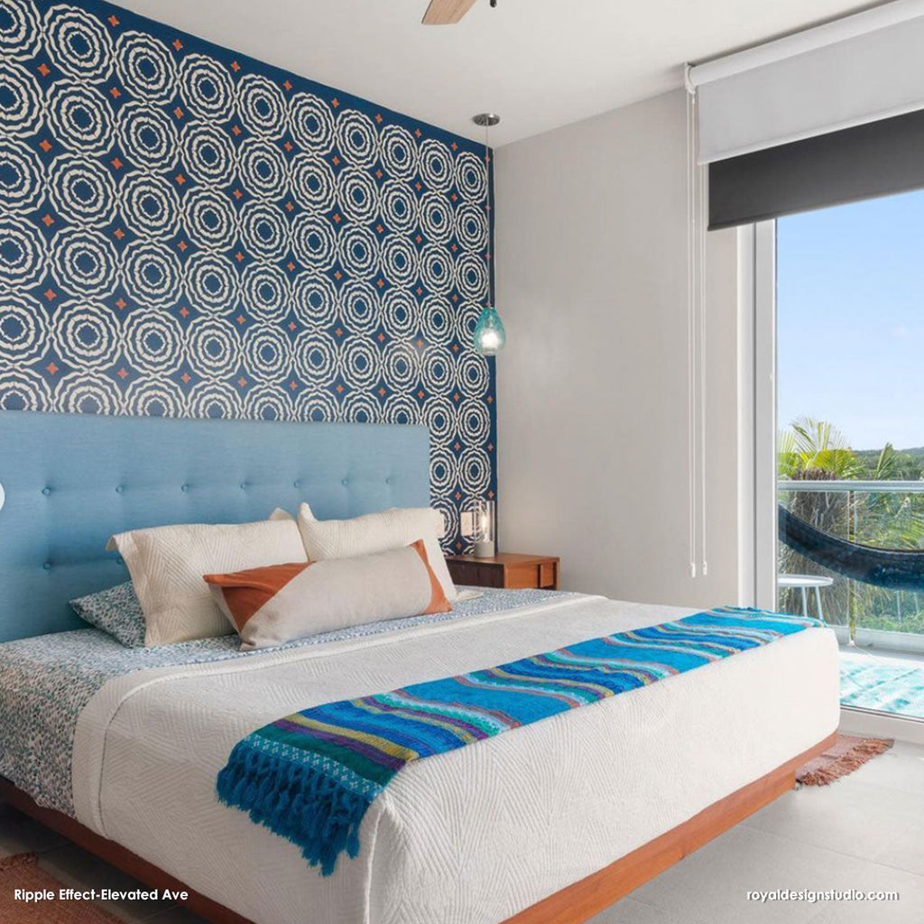 Ripple Effect Tile Stencil