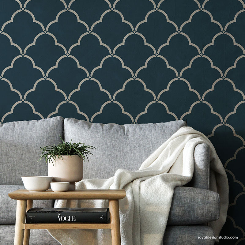 Selena Trellis Wall Stencil