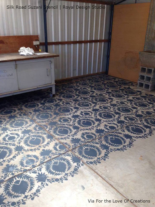 Silk Road Suzani Wall Stencil