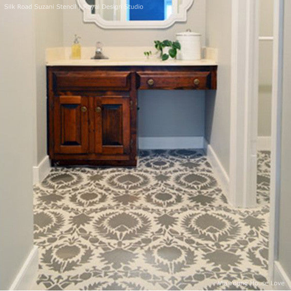 Silk Road Suzani Wall Stencil