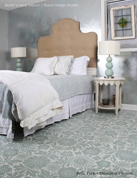 Skylar's Lace Floral Stencil