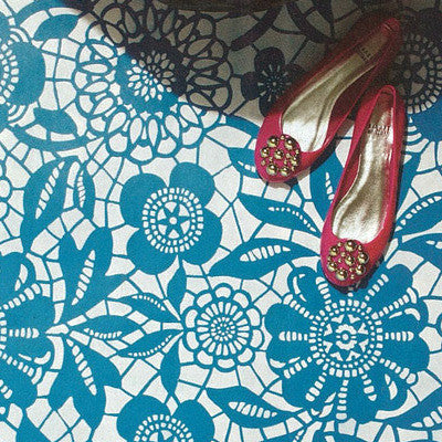 Skylar's Lace Floral Stencil