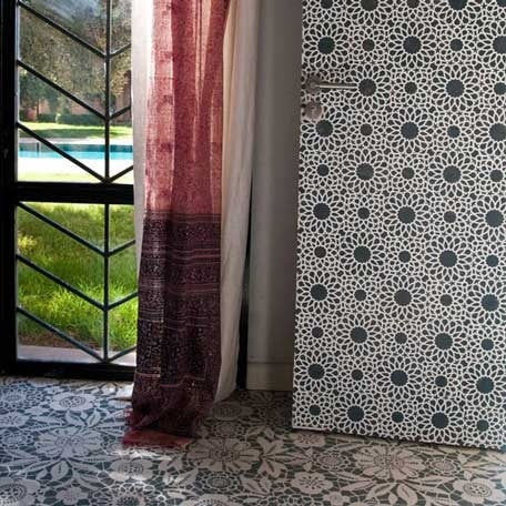 Intricate Zelij Moroccan Furniture Stencil