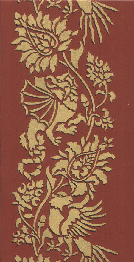 Oriental Brocade Wall Stencil