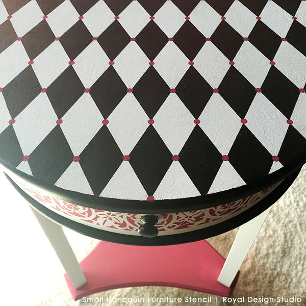 Harlequin Furniture Stencil