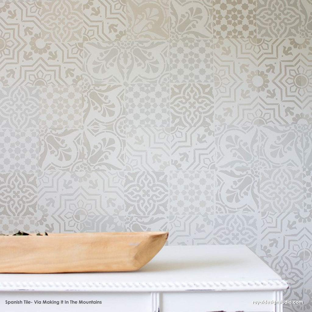 Spanish Tile Stencil Set