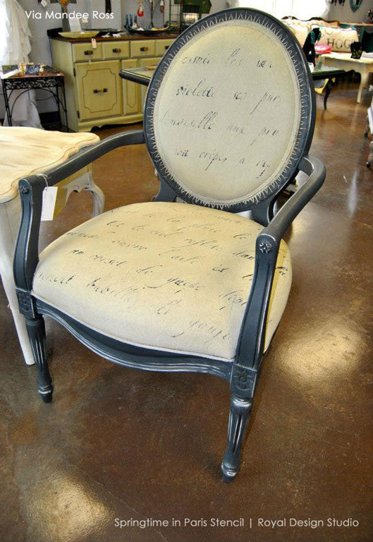 Springtime in Paris Lettering Stencil