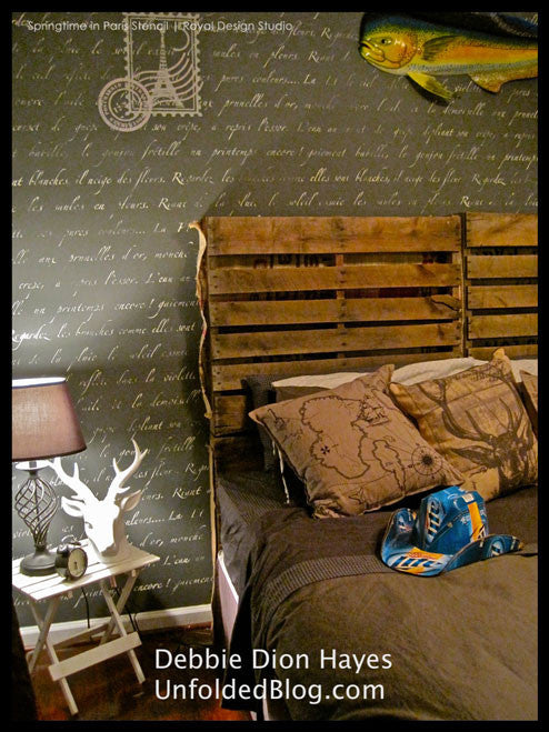 Springtime in Paris Lettering Stencil