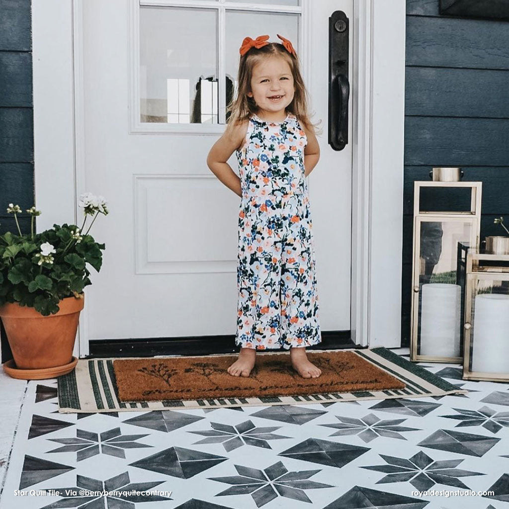 Star Quilt Tile Stencil