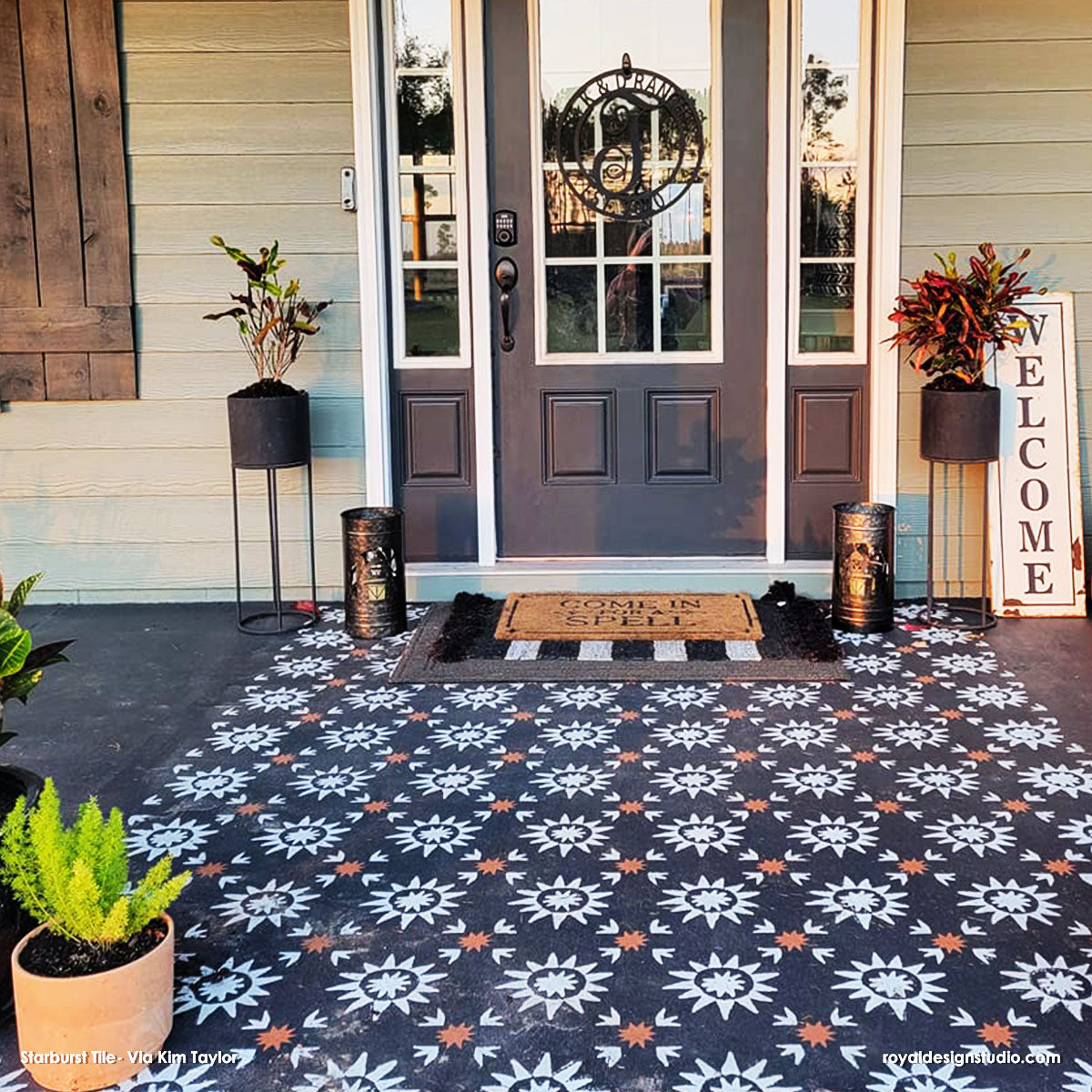 Starburst Tile Stencil