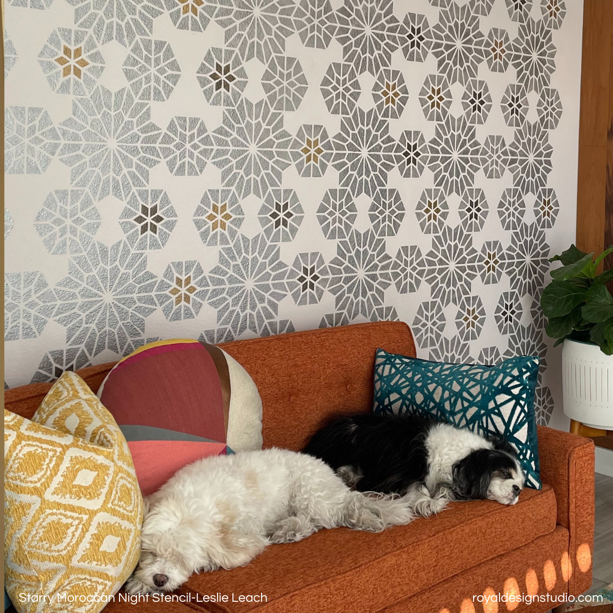 Starry Moroccan Night Stencil