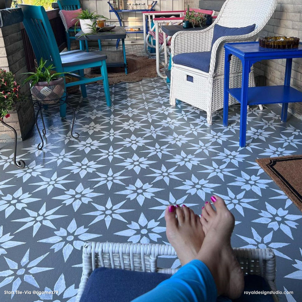 Starz Tile Stencil