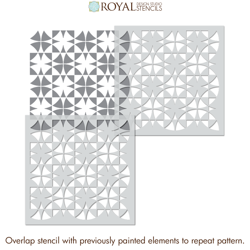 Shape Shifter Tile Stencil
