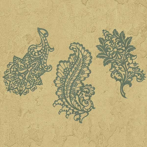 Paisley Impression Wall Stencil Set