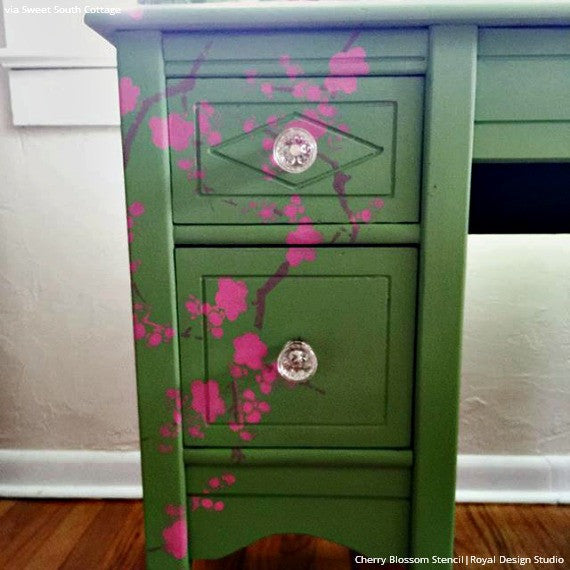 Cherry Blossoms Stencil