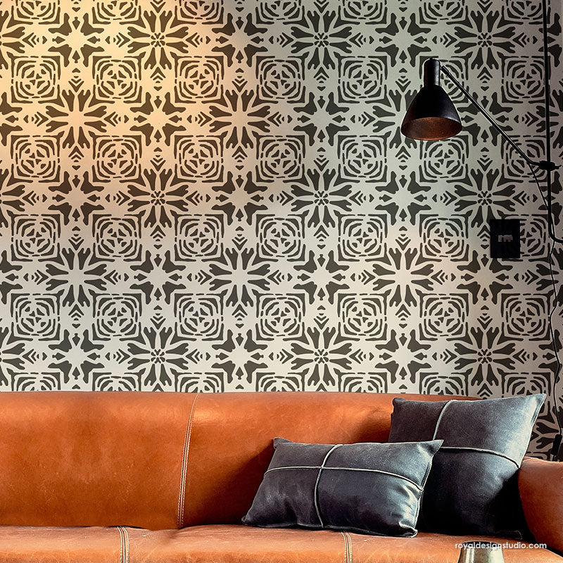 Tribaliste Wall Stencil