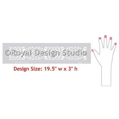 Verona Lace Border Stencil